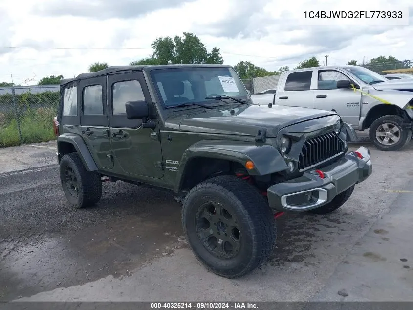 2015 Jeep Wrangler Unlimited Sport VIN: 1C4BJWDG2FL773933 Lot: 40325214