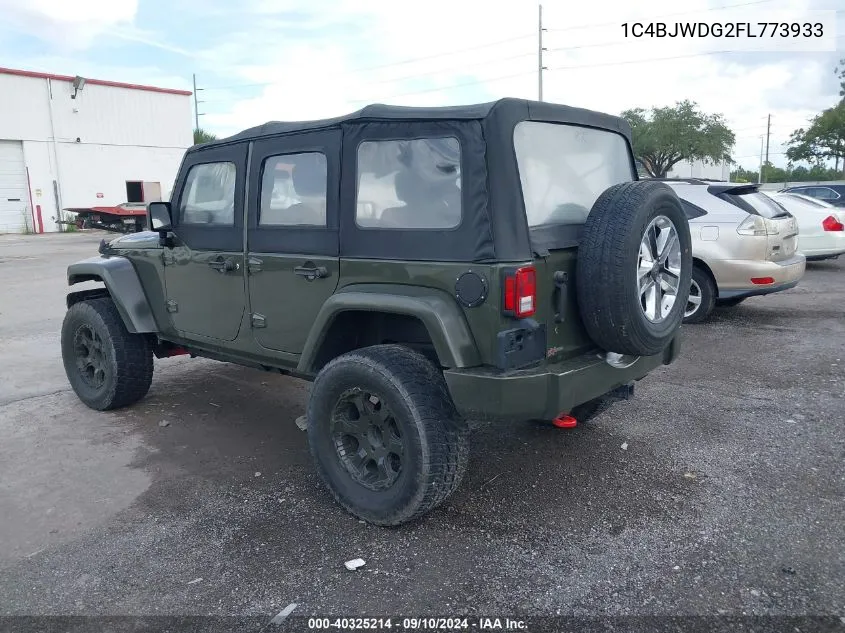 2015 Jeep Wrangler Unlimited Sport VIN: 1C4BJWDG2FL773933 Lot: 40325214