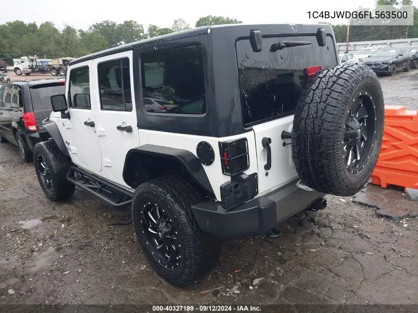 2015 Jeep Wrangler Unlimited Freedom Edition VIN: 1C4BJWDG6FL563500 Lot: 40327199