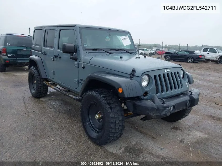 2015 Jeep Wrangler Unlimited Freedom Edition/Sport/Willys Wheeler VIN: 1C4BJWDG2FL542711 Lot: 40352492