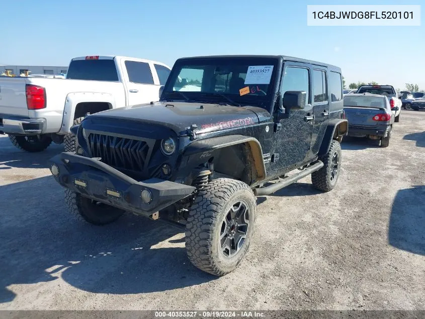 2015 Jeep Wrangler Unlimited Sport VIN: 1C4BJWDG8FL520101 Lot: 40353527