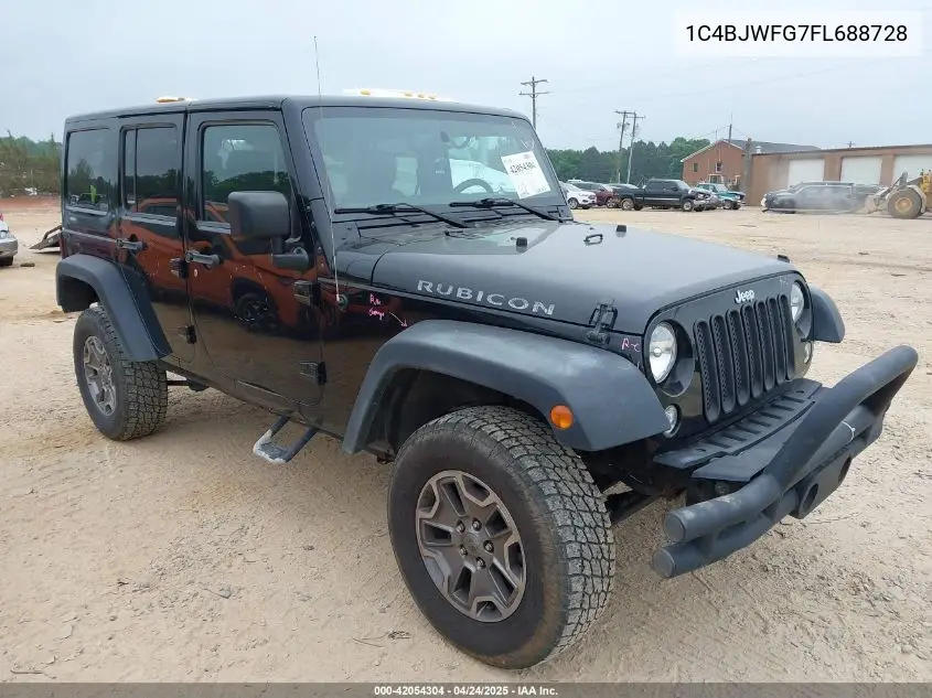 2015 Jeep Wrangler Unlimited Rubicon VIN: 1C4BJWFG7FL688728 Lot: 42054304