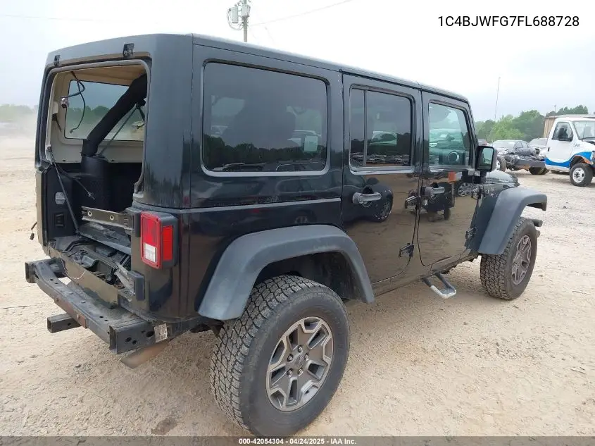 2015 Jeep Wrangler Unlimited Rubicon VIN: 1C4BJWFG7FL688728 Lot: 42054304