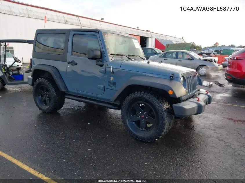 1C4AJWAG8FL687770 2015 Jeep Wrangler Sport