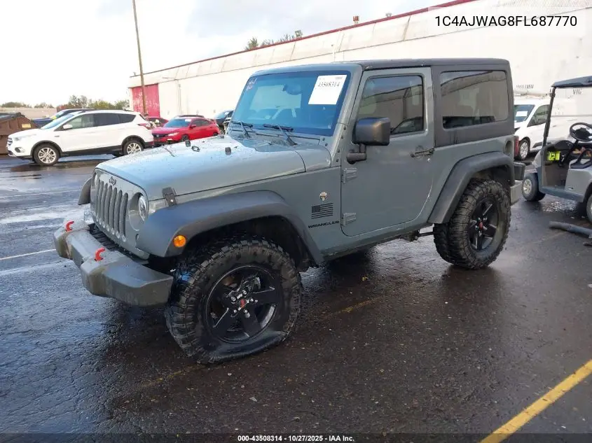 1C4AJWAG8FL687770 2015 Jeep Wrangler Sport