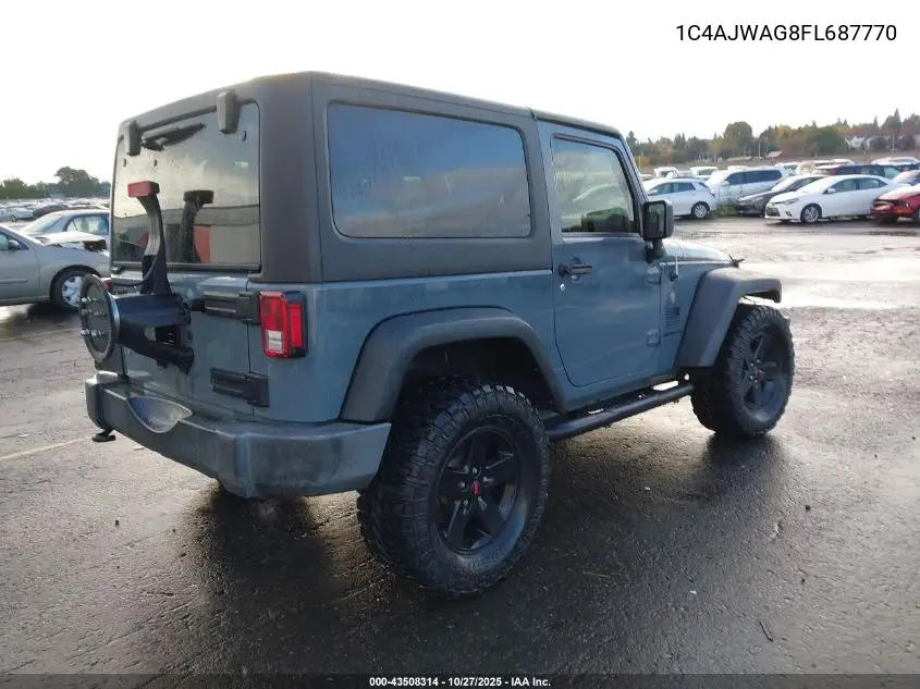 1C4AJWAG8FL687770 2015 Jeep Wrangler Sport