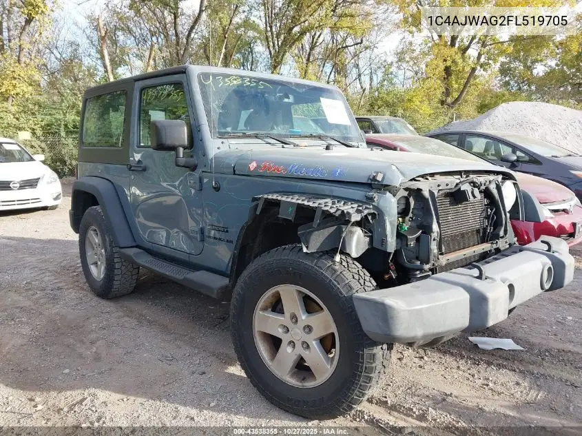 1C4AJWAG2FL519705 2015 Jeep Wrangler Sport