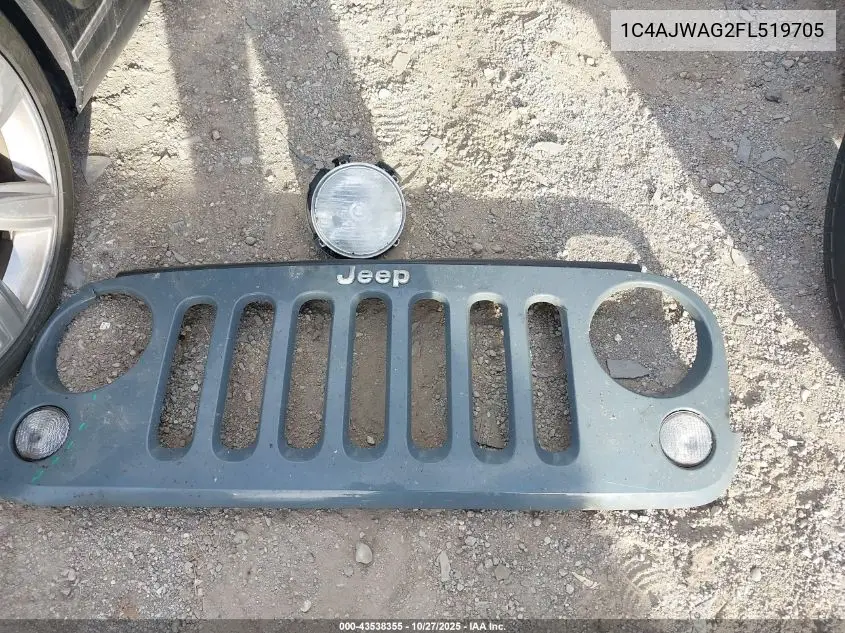 1C4AJWAG2FL519705 2015 Jeep Wrangler Sport