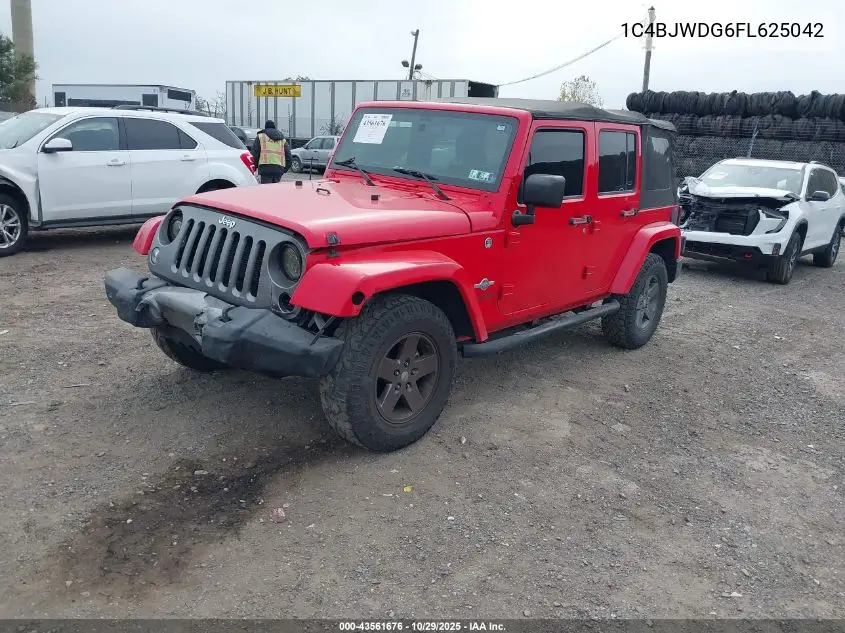 1C4BJWDG6FL625042 2015 Jeep Wrangler Unlimited Freedom Edition