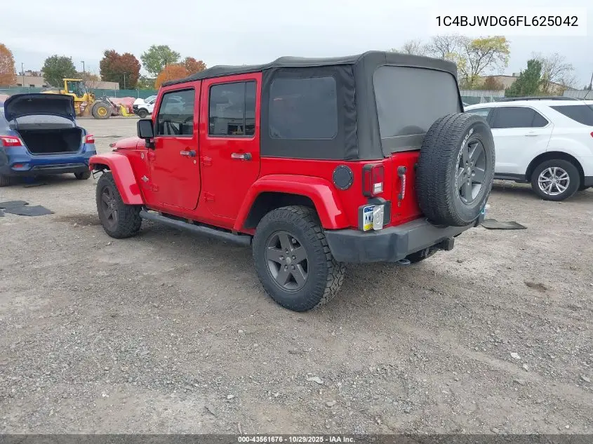 1C4BJWDG6FL625042 2015 Jeep Wrangler Unlimited Freedom Edition