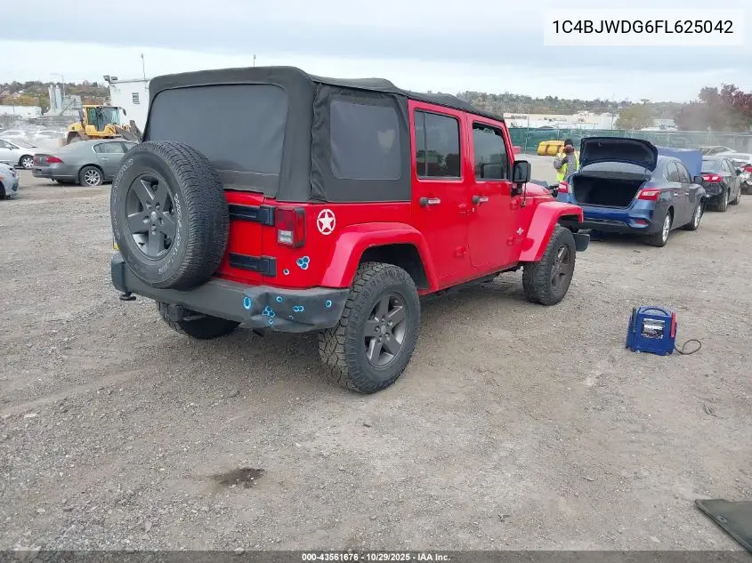 1C4BJWDG6FL625042 2015 Jeep Wrangler Unlimited Freedom Edition
