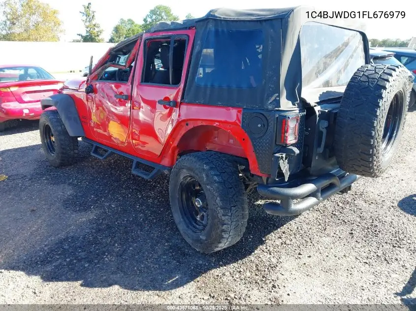 1C4BJWDG1FL676979 2015 Jeep Wrangler Unlimited Sport