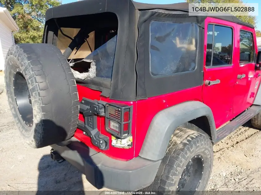 1C4BJWDG6FL502888 2015 Jeep Wrangler Unlimited Sport