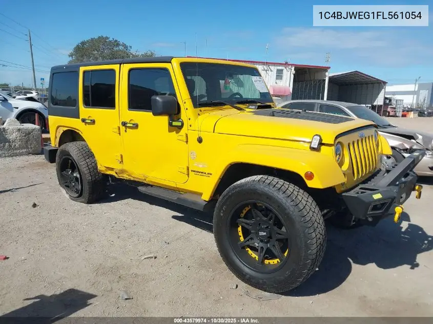 1C4BJWEG1FL561054 2015 Jeep Wrangler Unlimited Sahara