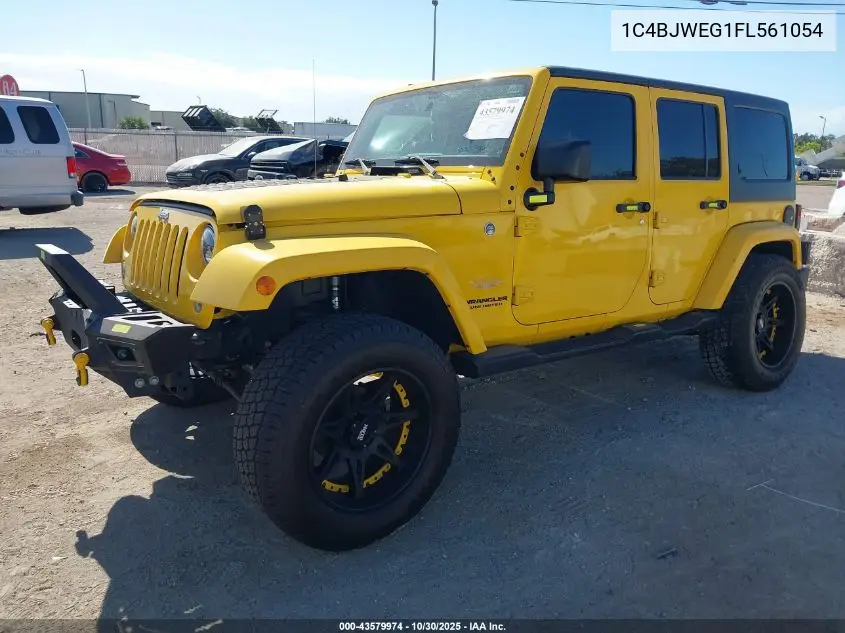 1C4BJWEG1FL561054 2015 Jeep Wrangler Unlimited Sahara