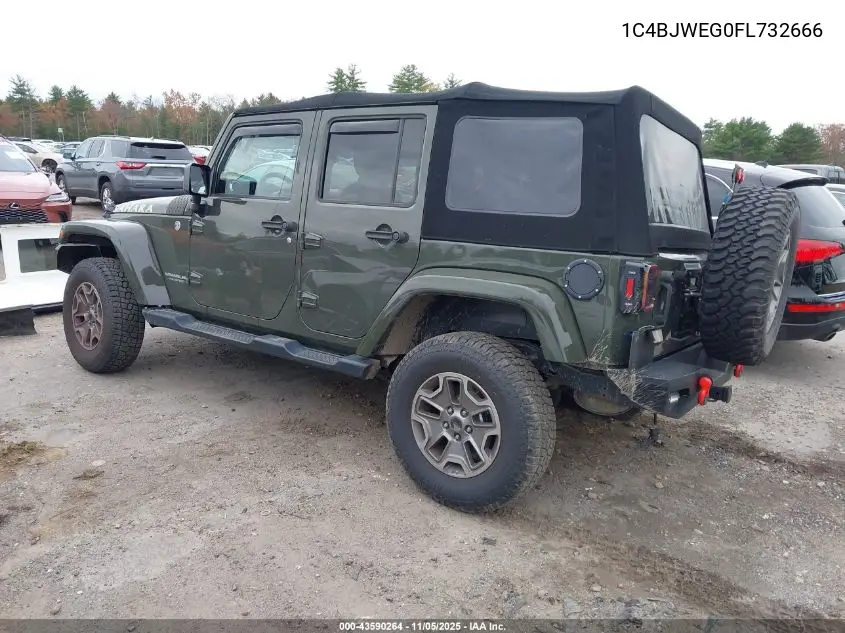 1C4BJWEG0FL732666 2015 Jeep Wrangler Unlimited Sahara