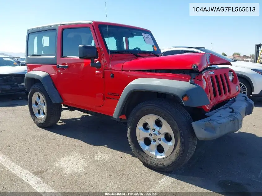 1C4AJWAG7FL565613 2015 Jeep Wrangler Sport
