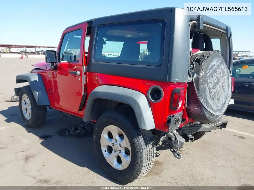 1C4AJWAG7FL565613 2015 Jeep Wrangler Sport