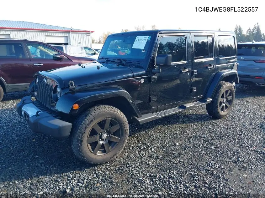1C4BJWEG8FL522557 2015 Jeep Wrangler Unlimited Sahara