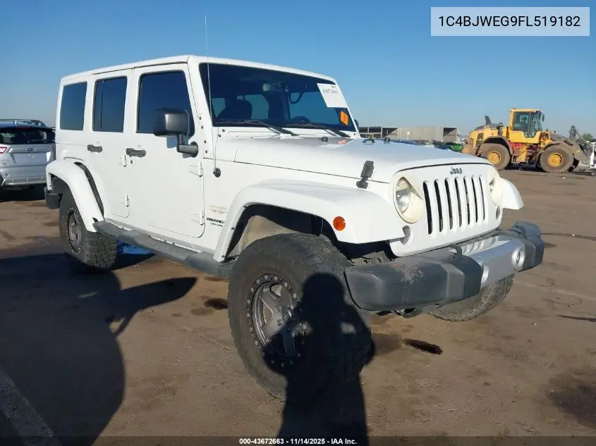 1C4BJWEG9FL519182 2015 Jeep Wrangler Unlimited Sahara