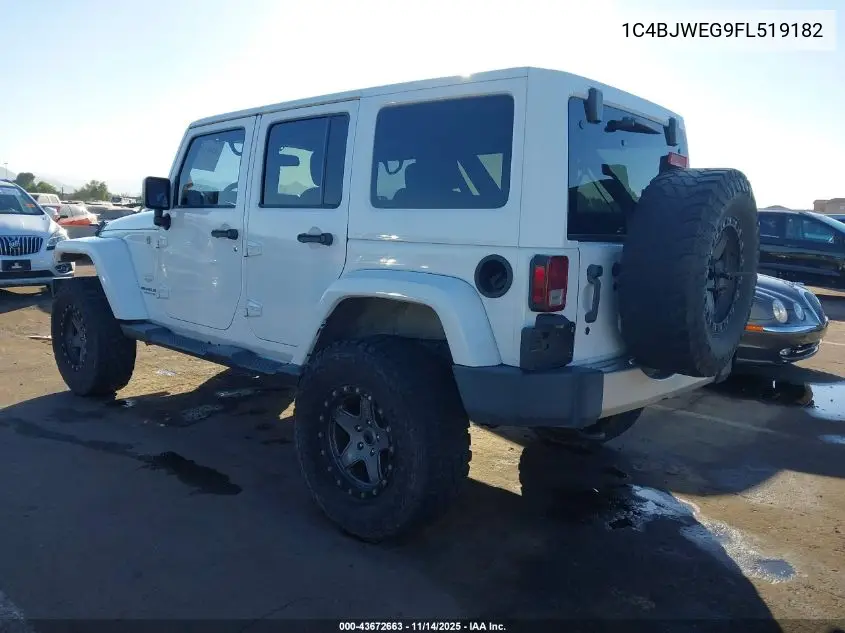 1C4BJWEG9FL519182 2015 Jeep Wrangler Unlimited Sahara