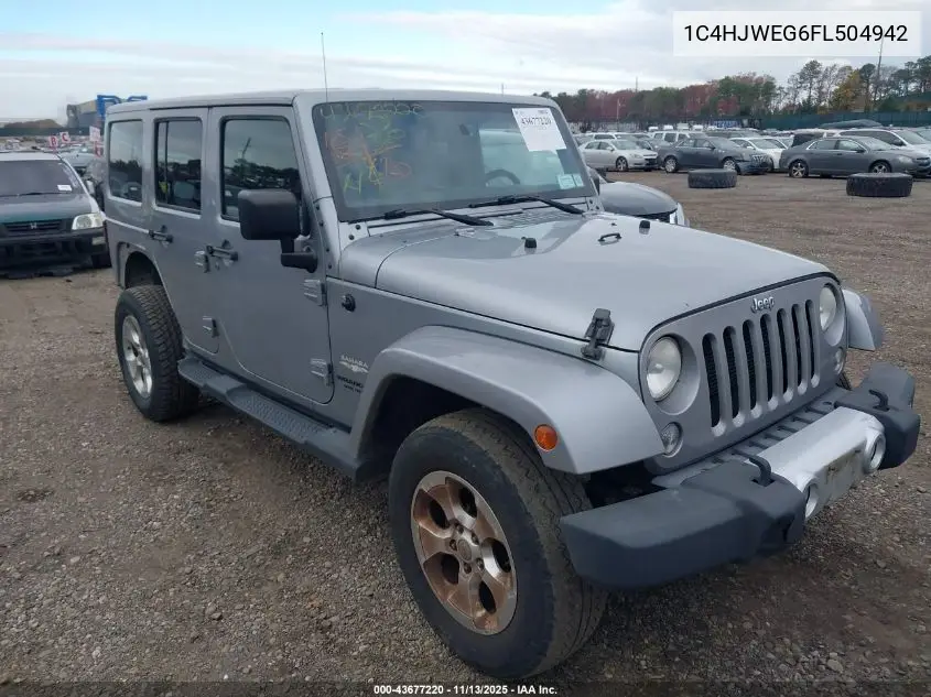 1C4HJWEG6FL504942 2015 Jeep Wrangler Unlimited Sahara