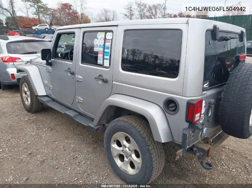 1C4HJWEG6FL504942 2015 Jeep Wrangler Unlimited Sahara