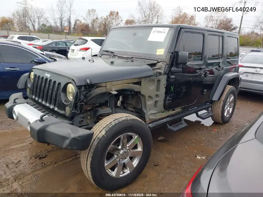 1C4BJWEG6FL640249 2015 Jeep Wrangler Unlimited Sahara
