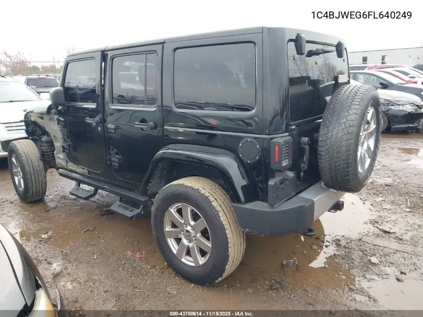 1C4BJWEG6FL640249 2015 Jeep Wrangler Unlimited Sahara