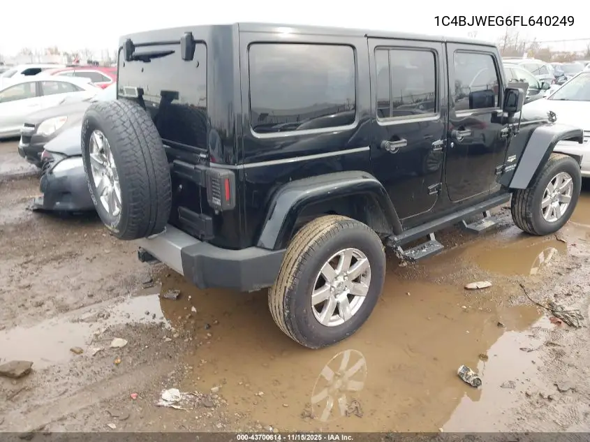 1C4BJWEG6FL640249 2015 Jeep Wrangler Unlimited Sahara