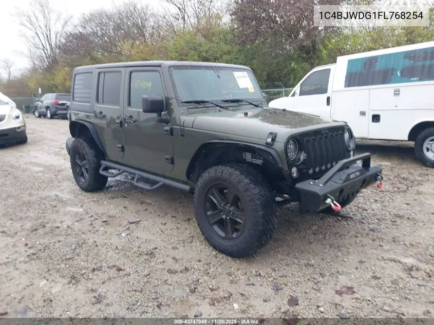1C4BJWDG1FL768254 2015 Jeep Wrangler Unlimited Willys Wheeler