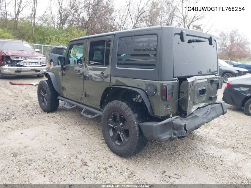 1C4BJWDG1FL768254 2015 Jeep Wrangler Unlimited Willys Wheeler