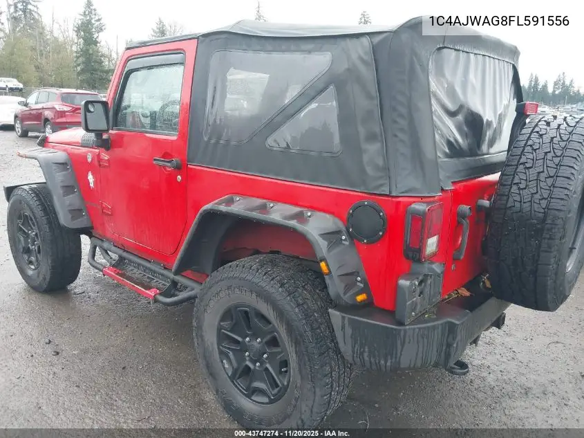 1C4AJWAG8FL591556 2015 Jeep Wrangler Willys Wheeler