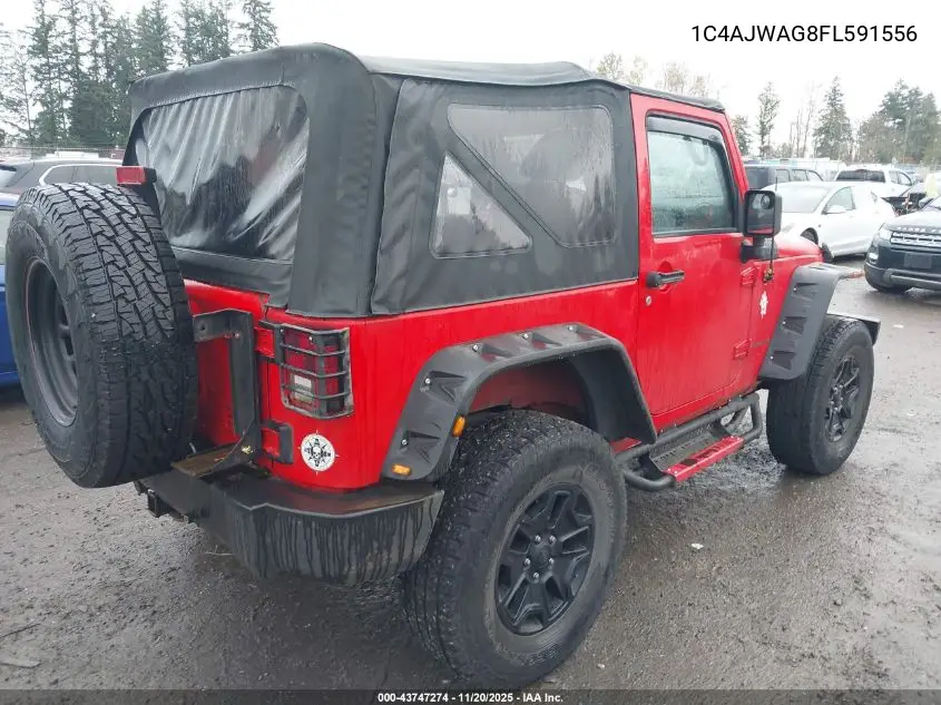 1C4AJWAG8FL591556 2015 Jeep Wrangler Willys Wheeler
