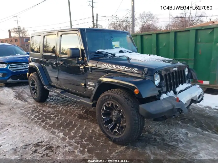 1C4BJWEG4FL627080 2015 Jeep Wrangler Unlimited Sahara