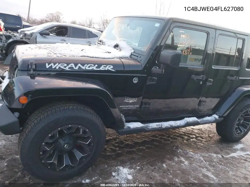 1C4BJWEG4FL627080 2015 Jeep Wrangler Unlimited Sahara
