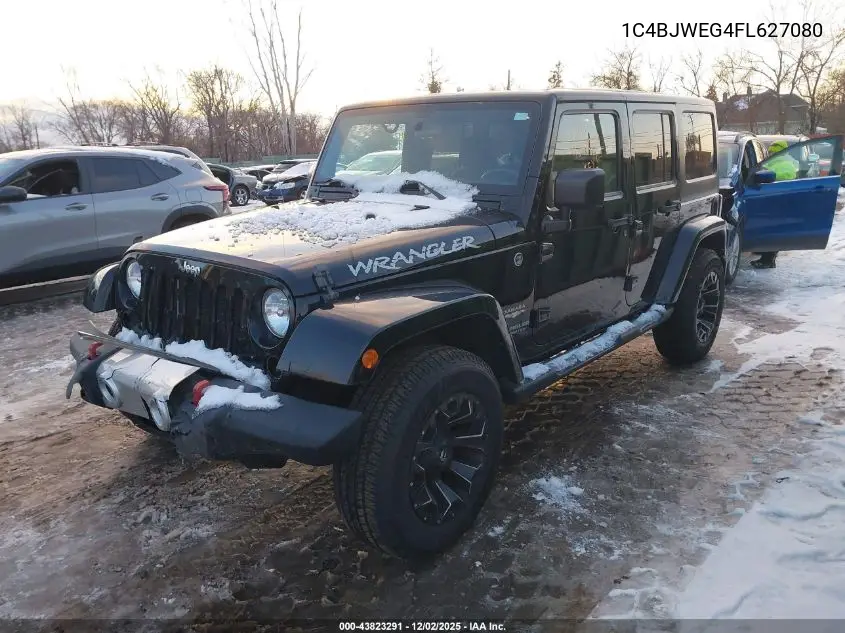 1C4BJWEG4FL627080 2015 Jeep Wrangler Unlimited Sahara