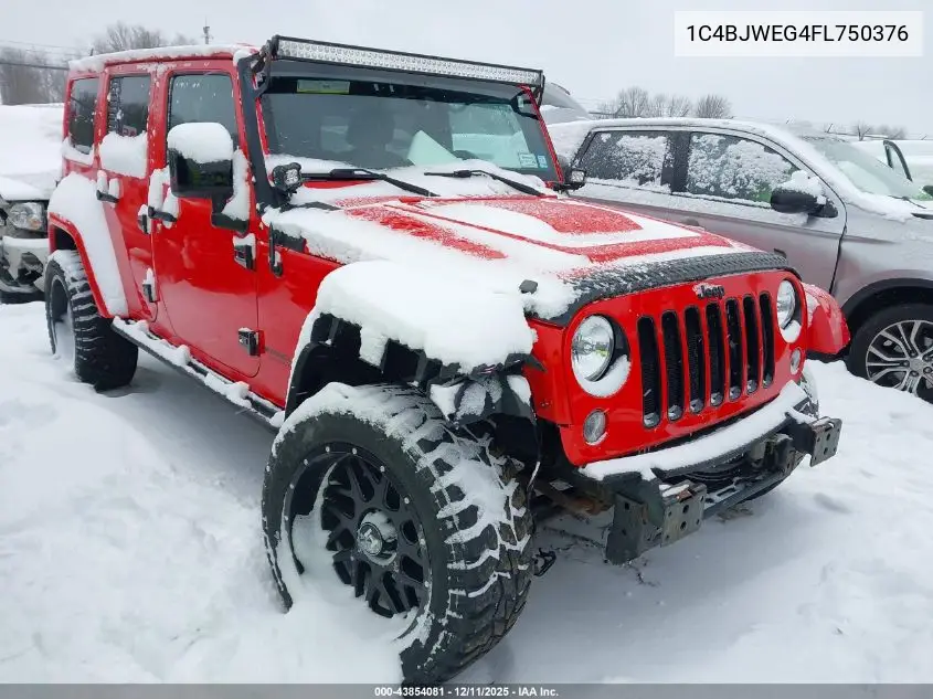 1C4BJWEG4FL750376 2015 Jeep Wrangler Unlimited Altitude