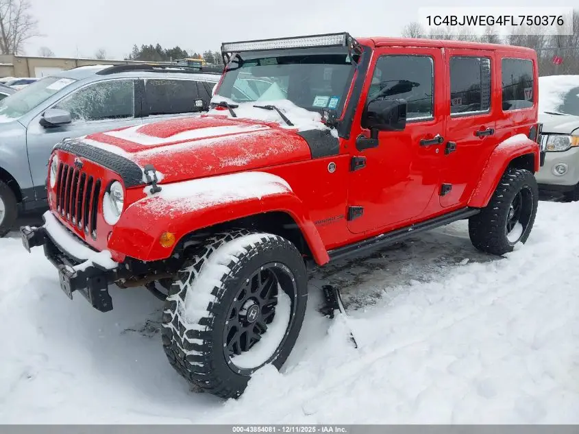 1C4BJWEG4FL750376 2015 Jeep Wrangler Unlimited Altitude