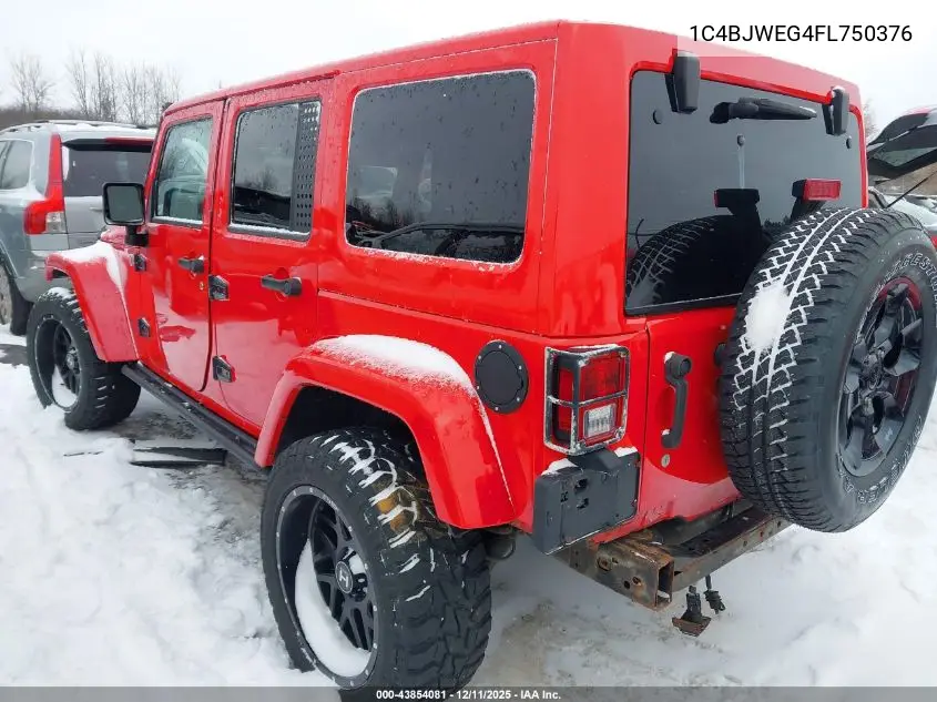 1C4BJWEG4FL750376 2015 Jeep Wrangler Unlimited Altitude
