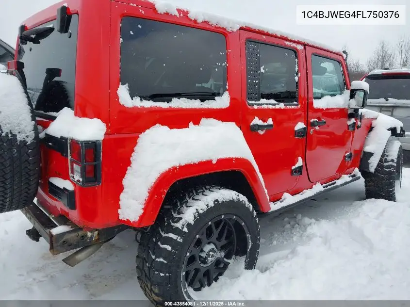1C4BJWEG4FL750376 2015 Jeep Wrangler Unlimited Altitude