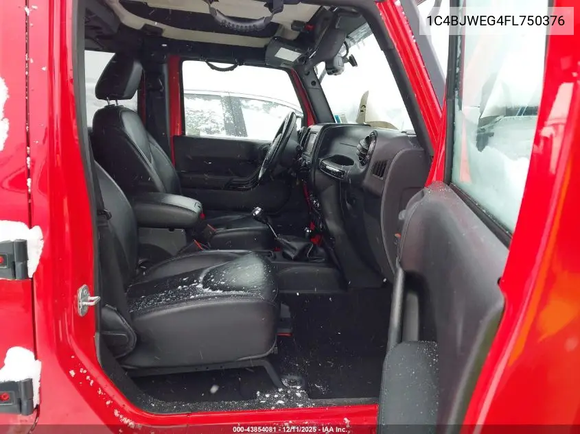 1C4BJWEG4FL750376 2015 Jeep Wrangler Unlimited Altitude