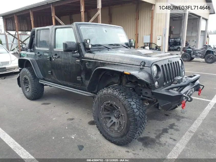 1C4BJWEG3FL714646 2015 Jeep Wrangler Unlimited Sahara