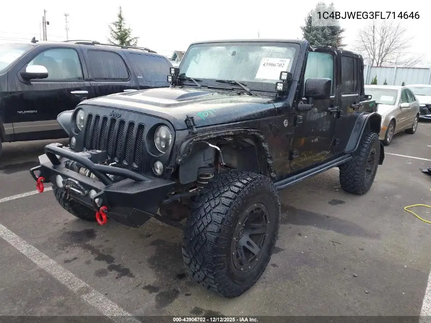 1C4BJWEG3FL714646 2015 Jeep Wrangler Unlimited Sahara