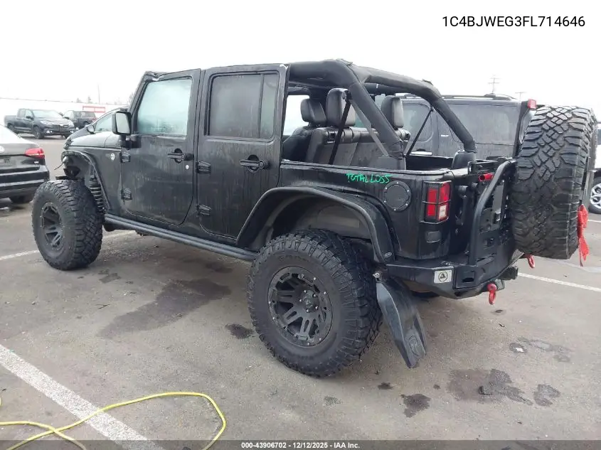 1C4BJWEG3FL714646 2015 Jeep Wrangler Unlimited Sahara