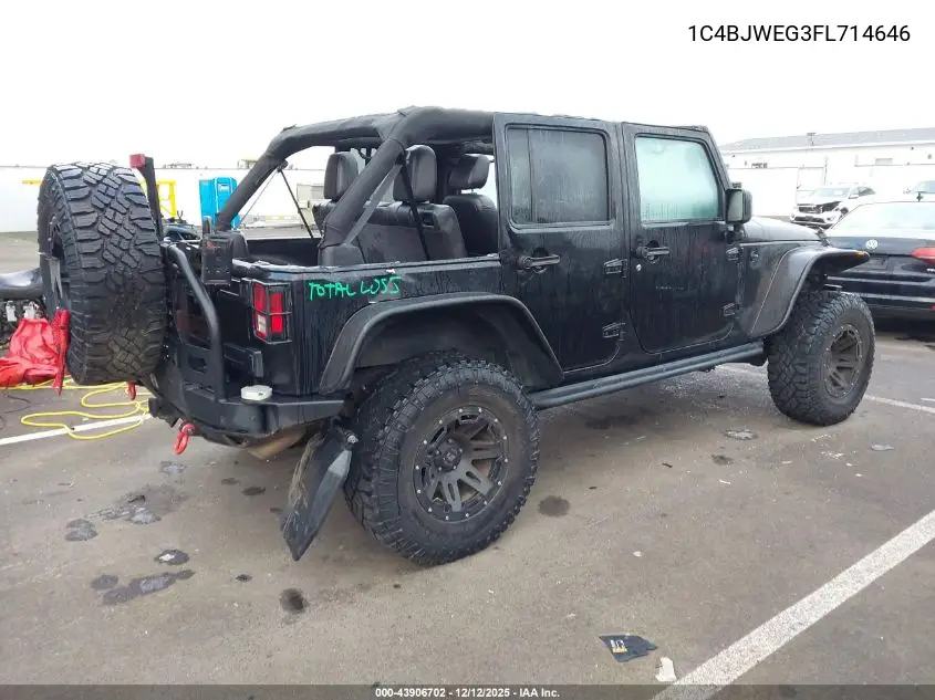1C4BJWEG3FL714646 2015 Jeep Wrangler Unlimited Sahara
