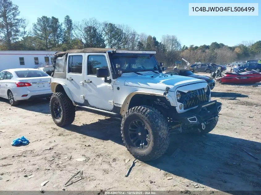 1C4BJWDG4FL506499 2015 Jeep Wrangler Unlimited Sport