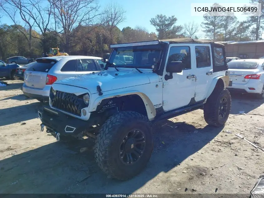 1C4BJWDG4FL506499 2015 Jeep Wrangler Unlimited Sport