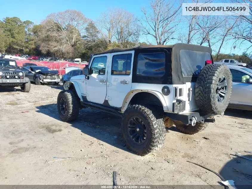 1C4BJWDG4FL506499 2015 Jeep Wrangler Unlimited Sport