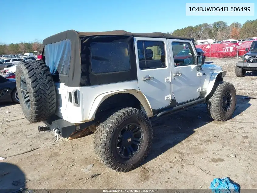 1C4BJWDG4FL506499 2015 Jeep Wrangler Unlimited Sport